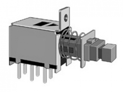 PS-22F05,直键开关,电源开关,按键开关,推动开关